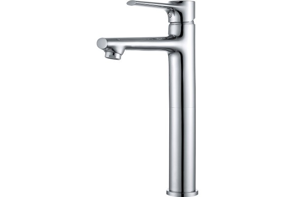 Single lever high basin mixer