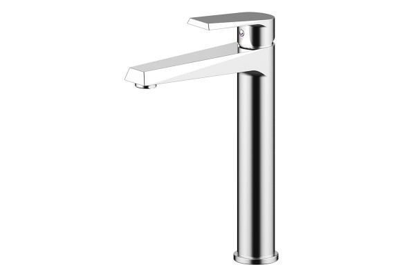 Single lever high basin mixer