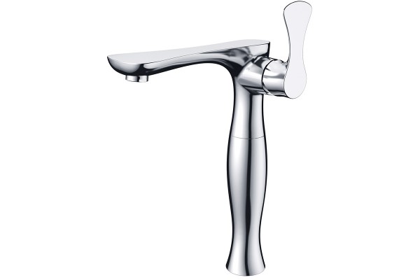 Single lever high basin mixer