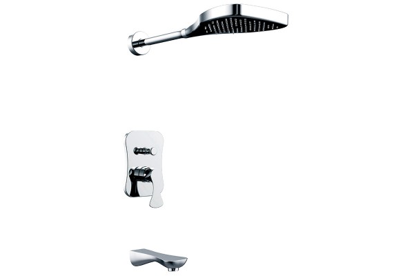 Wall-mounted bath mixer