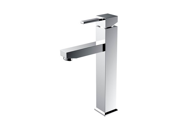 Single lever high basin mixer