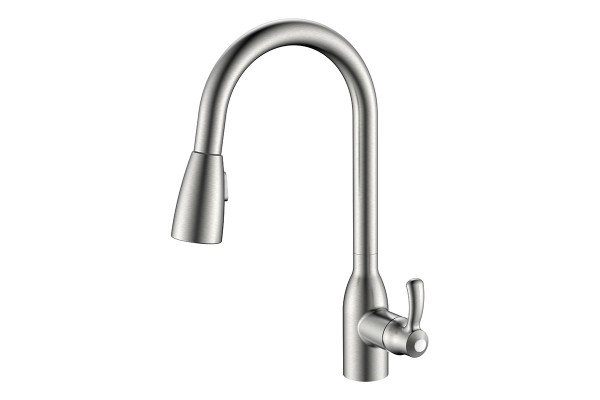 单把下拉式厨房龙头