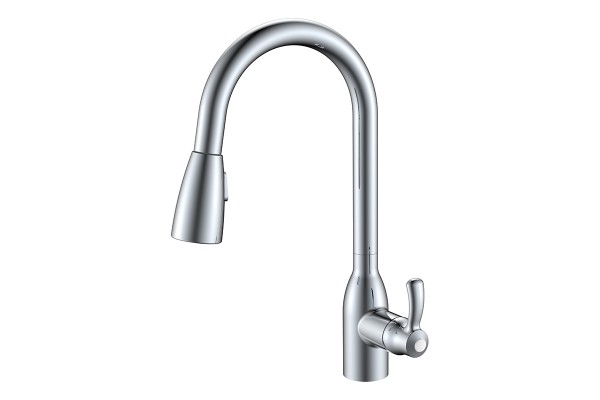 单把下拉式厨房龙头