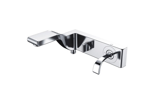 Single lever bath mixer