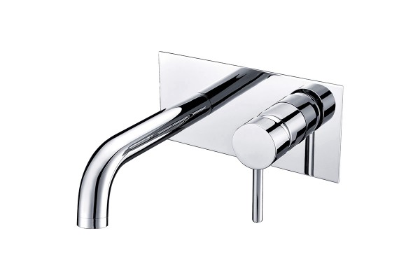 Wall-mounted basin mixer