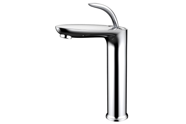 Single lever high basin mixer